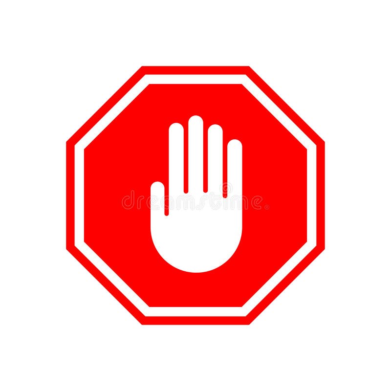 Hand Stop Sign Stock Illustrations – 41,731 Hand Stop Sign Stock