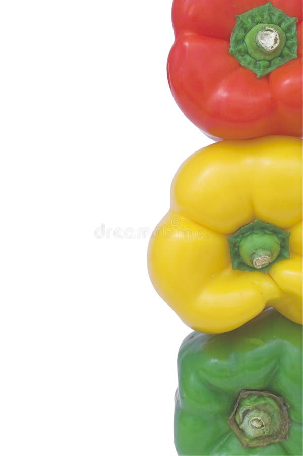 Stoplight Bell Peppers stock image. Image of vegetables 2933793