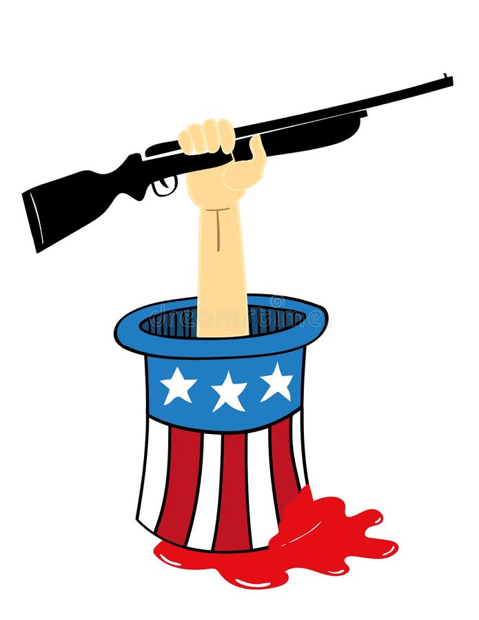 Stoppen Sie Waffengewalt Vektor Abbildung Illustration Von Waffengewalt 73087522