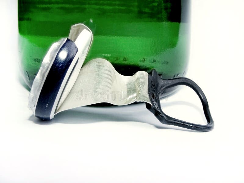 Stopper with beer bottle stock image. Image of comfort 96206161