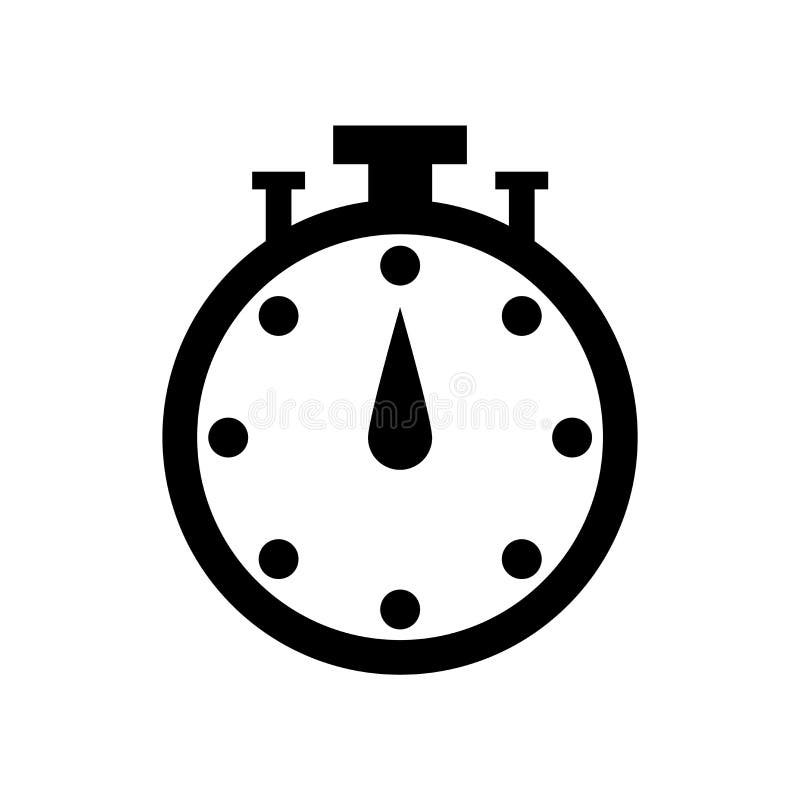 Stopwatch Icon Vector Isolated on White Background, Stopwatch Sign ...