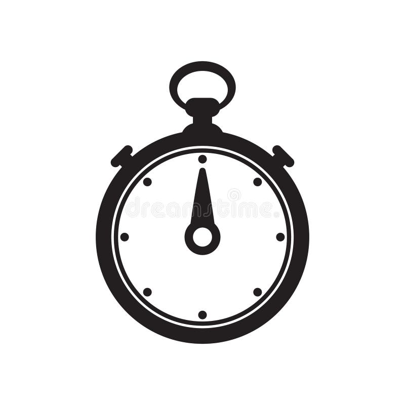 Stopwatch icon vector stock illustration. Illustration of icon 144255515