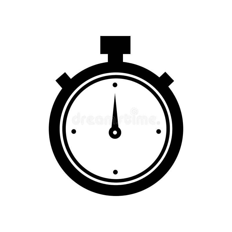 Stopwatch / Stop Watch Timer Logo Icon Vector Illustration Design ...
