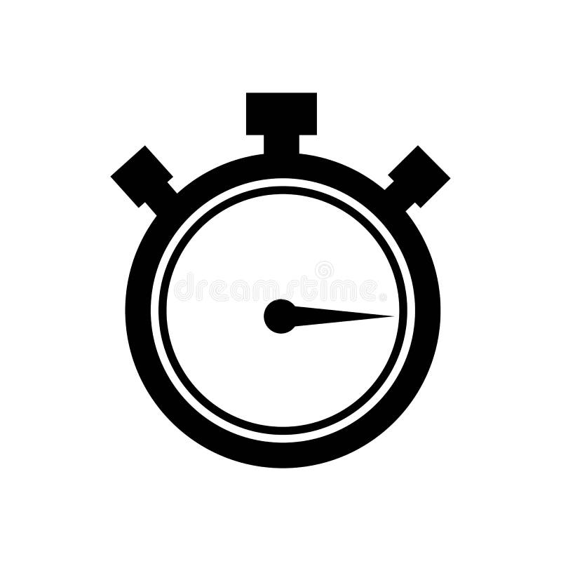 Stopwatch / Stop Watch Timer Logo Icon Vector Illustration Design ...