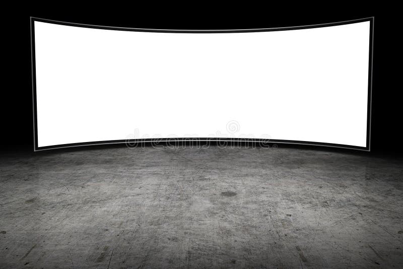 Stor blank TV royaltyfri bild