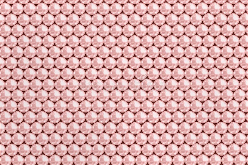 Stora rosa färgpärlor arkivfoto
