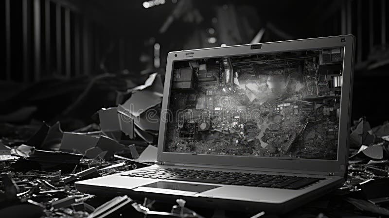 Storage backup data loss stock illustration