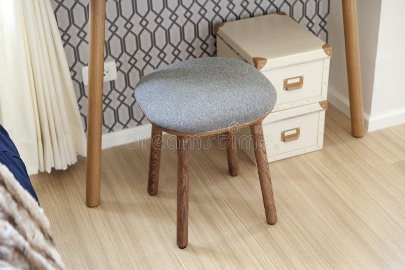 Storage Boxes and Chair in Room Stock Image Image of light, color