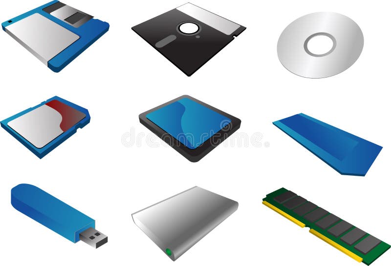 Storage media clipart