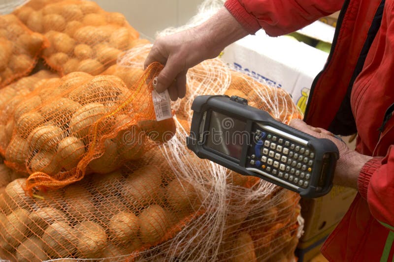 Interni di stoccaggio di frutta e verdura pacchetti.