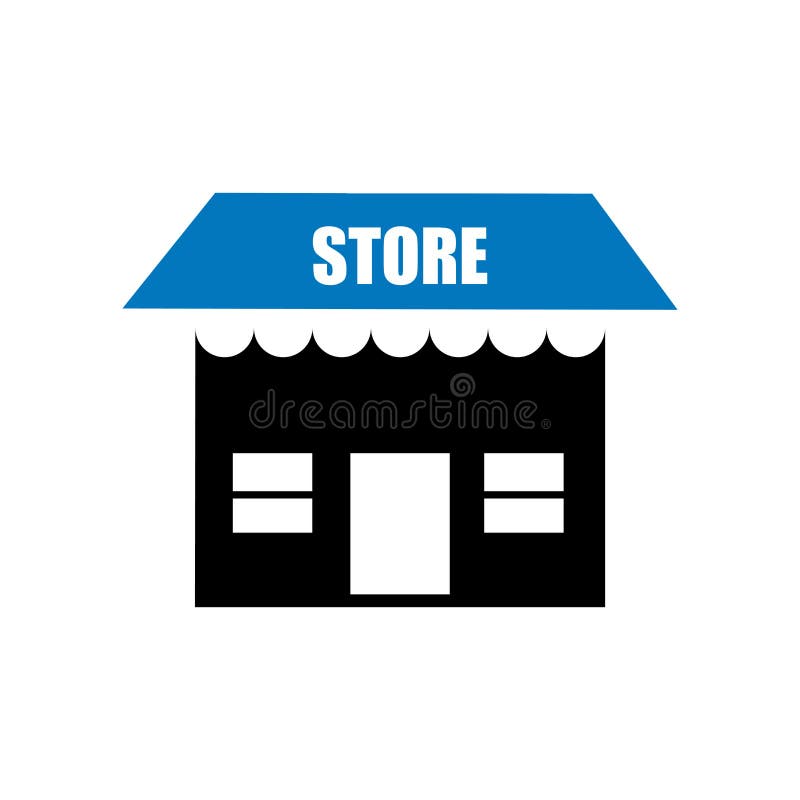 Store Icon Vector Isolated on White Background, Store Sign Stock Vector Illustration of store
