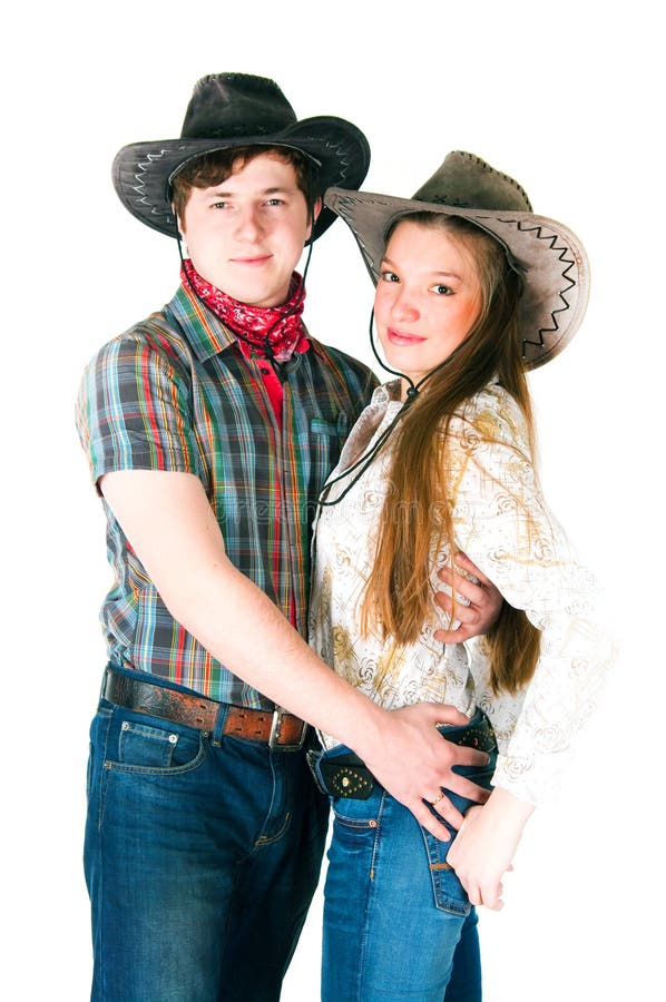 Storia di amore del cowboy immagini stock libere da diritti Storia di amore del cowboy immagini stock libere da diritti