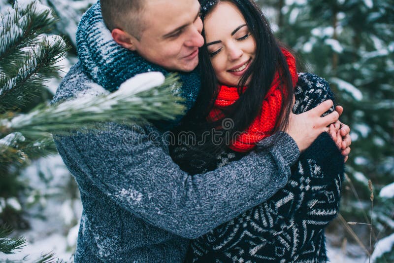 Storia di amore di inverno immagine stock Storia di amore di inverno immagine stock
