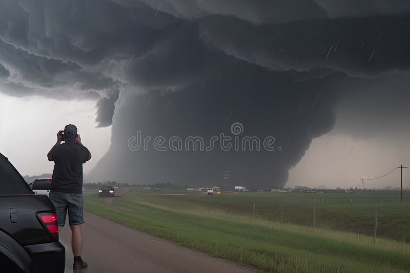 Weather Clipart-tornado swirling menacingly above a house