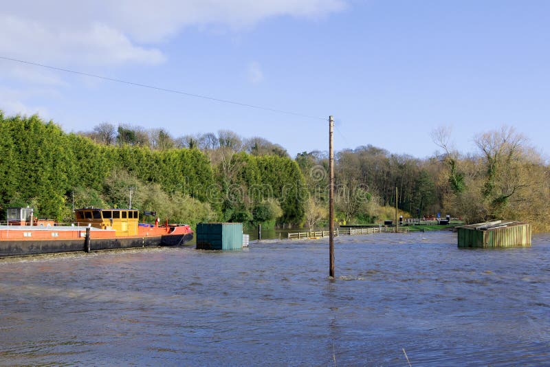 Storm Eunice and Storm Franklin brought very strong winds and rain that caused further significant floods at Sprotbrough Flash, Sprotbrough, Doncaster, South Yorkshire, England, on Monday, 21st February, 2022. Storm Eunice and Storm Franklin brought very strong winds and rain that caused further significant floods at Sprotbrough Flash, Sprotbrough, Doncaster, South Yorkshire, England, on Monday, 21st February, 2022.