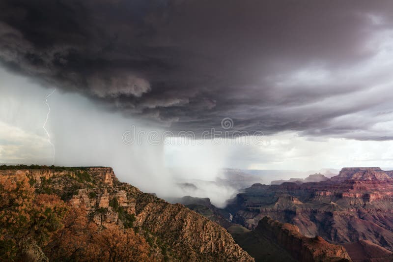 Dramatic storm over the Grand Canyon from Navajo Point in Grand Canyon National Park, Arizona. Dramatic storm over the Grand Canyon from Navajo Point in Grand Canyon National Park, Arizona.