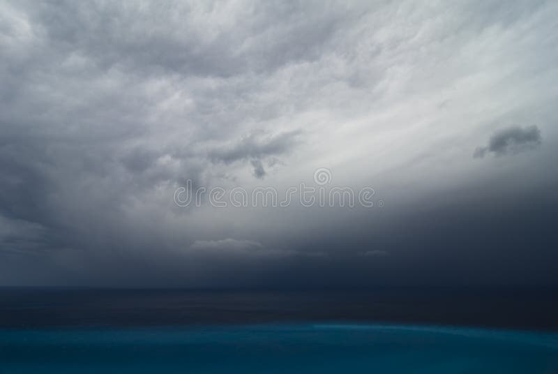 Storm over the sea