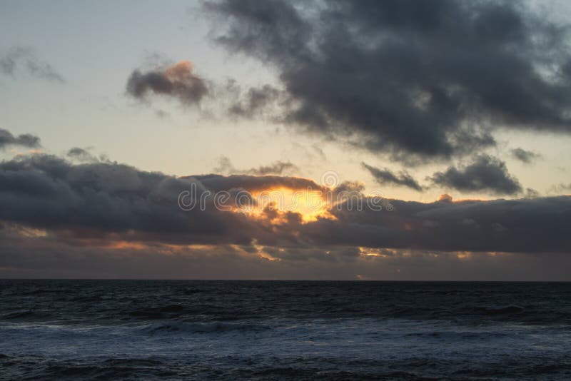 After the Storm San Francisco Bay Ocean Beach Sunset Stock Image ...