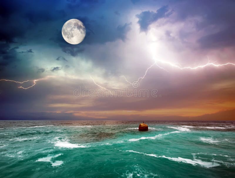 Storm on the sea