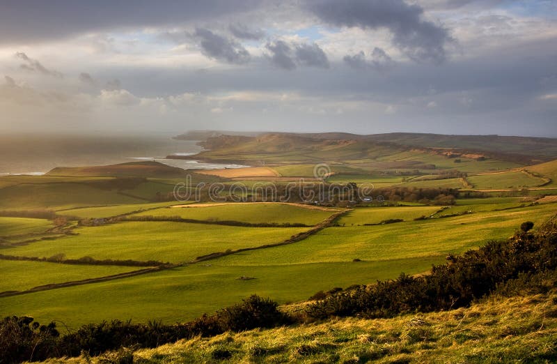 Storm at Swyre Head, Dorset, UK