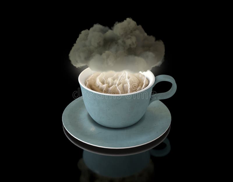 Storm in a Teacup stock illustration. Illustration of elaborate 116074228