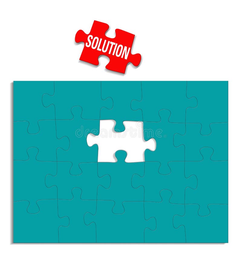 An image for the concept of solution or solutions. It shows a puzzle with one of the pieces in red with the word solution on it. It is all about brain storming. An image for the concept of solution or solutions. It shows a puzzle with one of the pieces in red with the word solution on it. It is all about brain storming