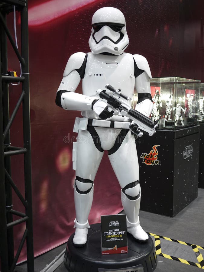 Stormtroopersoldat i Toy Soul 2015 fotografering för bildbyråer Stormtroopersoldat i Toy Soul 2015 fotografering för bildbyråer