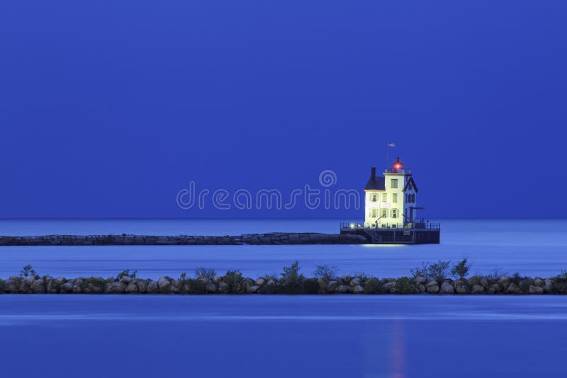 Stormy Lorain Lighthouse