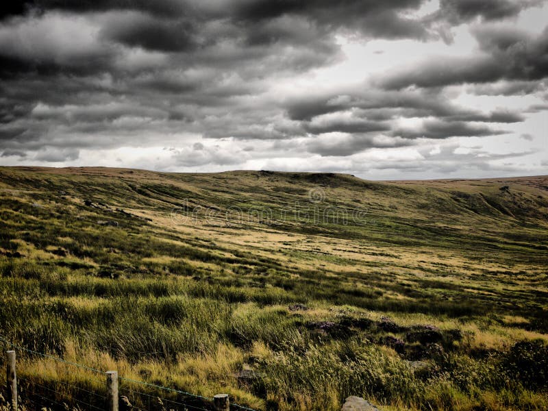 Stormy Moor stock photo. Image of cloud, countryside 65354532