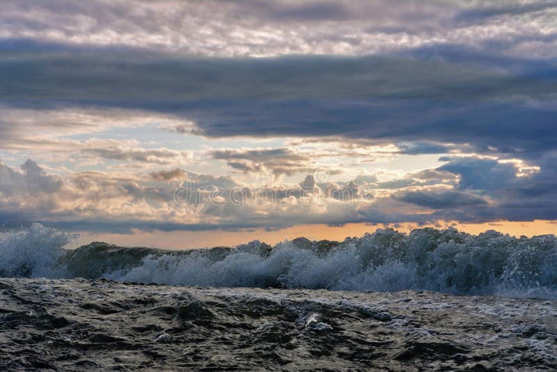 sky view stormy ocean waves sky view stormy ocean waves