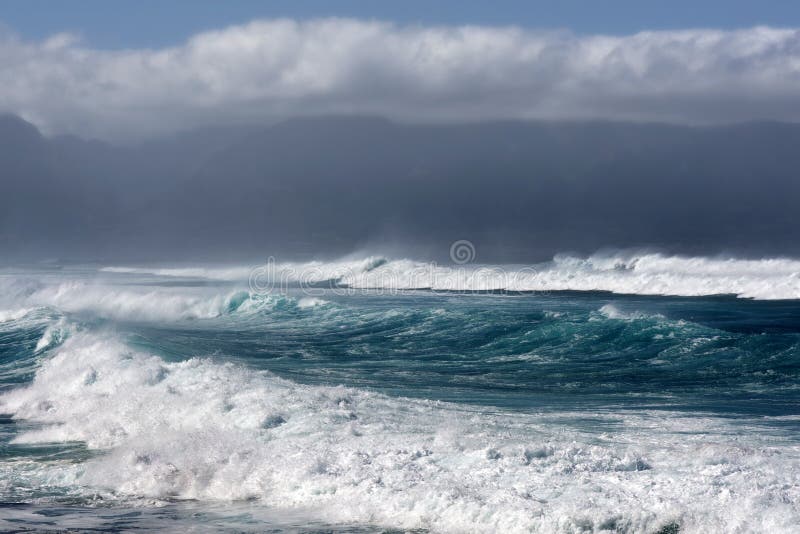 Stormy seas on the North Shore of Maui, Hawaii. Stormy seas on the North Shore of Maui, Hawaii