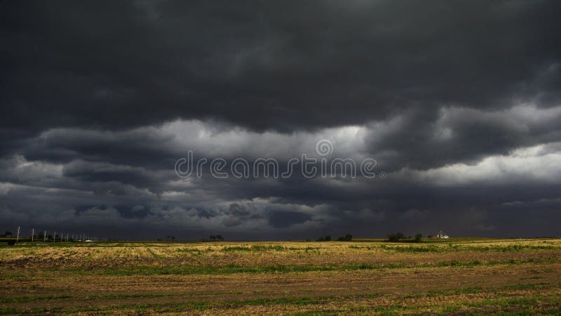 Dark clouds before severe weather. Dark clouds before severe weather