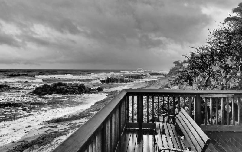 Stormy Winter Day in Deerfield Beach, Florida