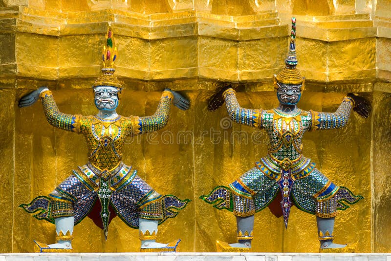 Guardian at grand palace in Bangkok. Guardian at grand palace in Bangkok