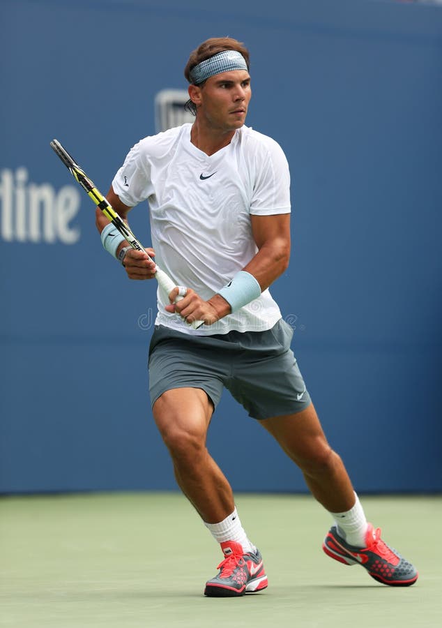 Storslagen Slam för tolv gånger Rafael Nadal för mästare duri arkivfoton