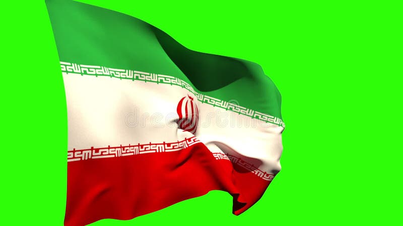 Stort blåsa för Iran nationsflagga