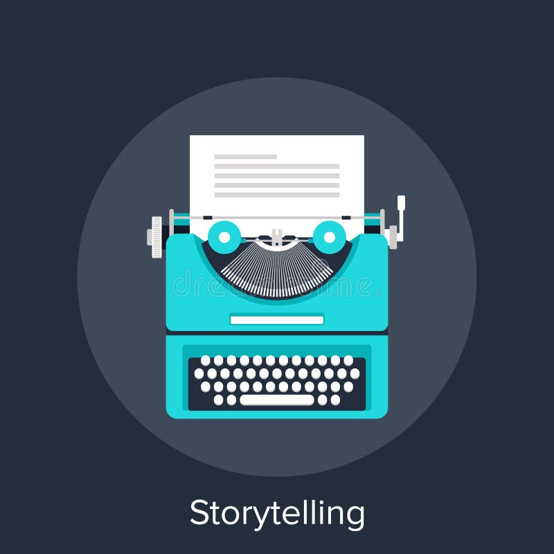 Vector illustration of storytelling flat design concept.