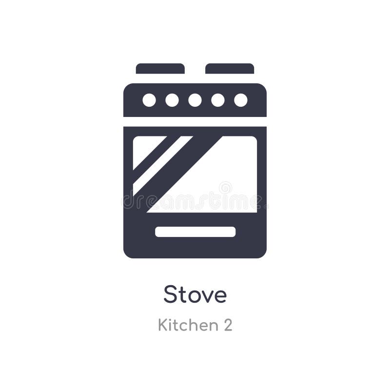 Stove Icon. Isolated Stove Icon Vector Illustration from Kitchen 2