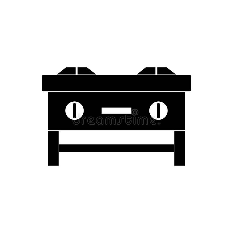 Stove Icon Logo Vector Design Stock Vector Illustration of cooking