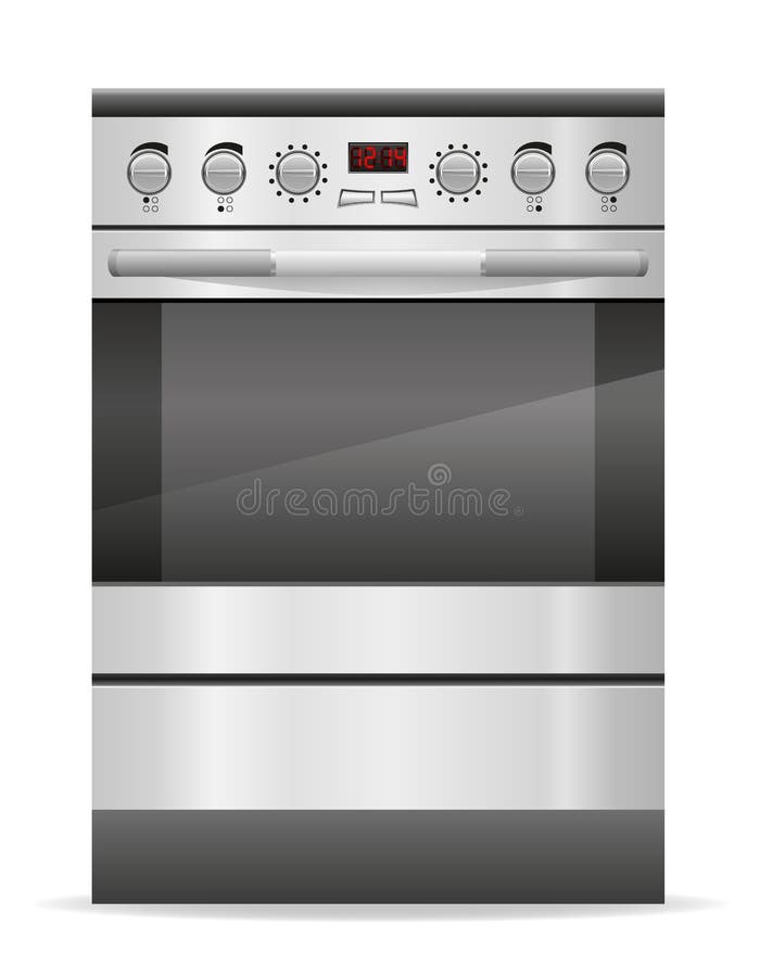 Stove for kitchen vector illustration