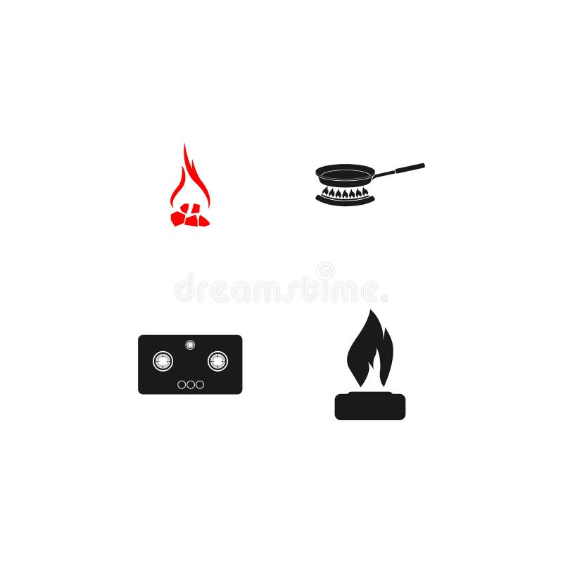 Stove logo stock vector. Illustration of vector, elements 215670021