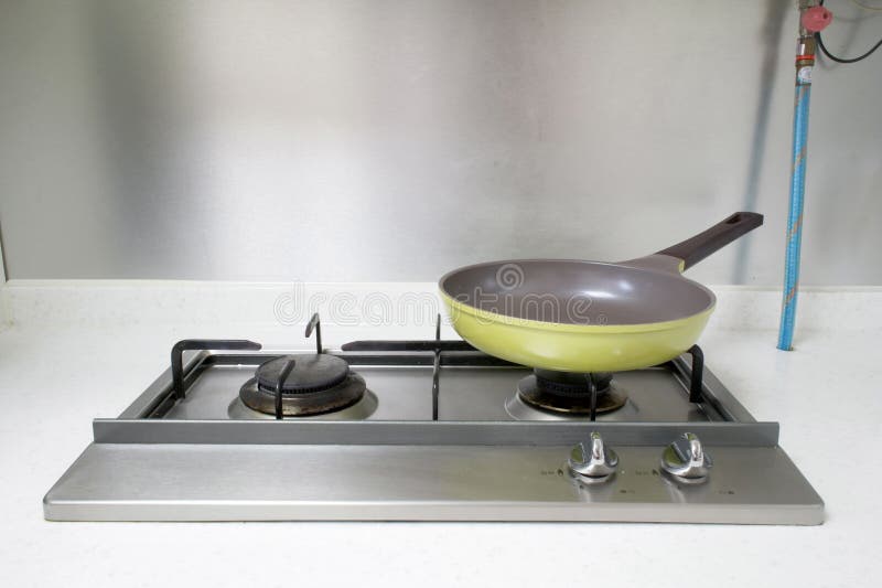 Stove and pan stock photo. Image of heat, fire, range 24724730
