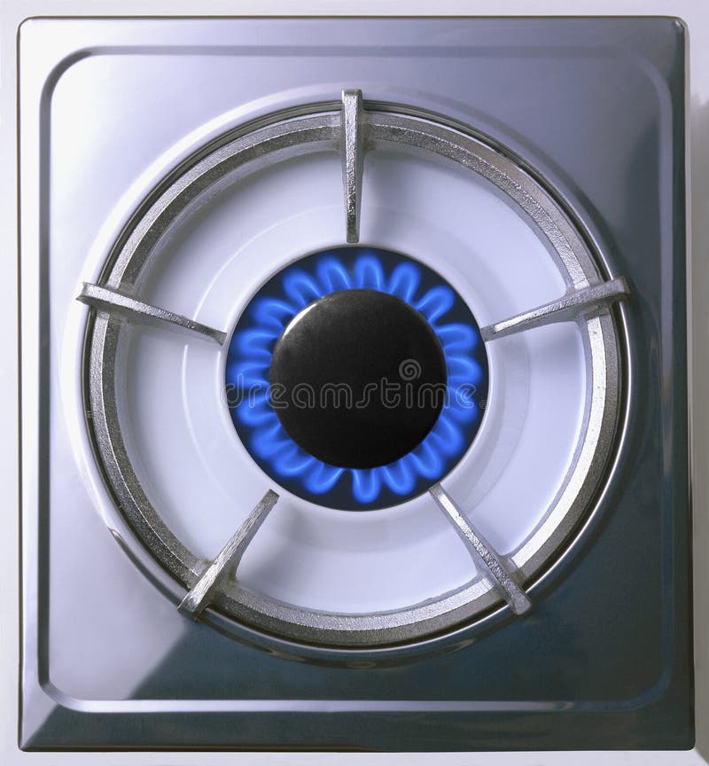 Stovetop gas burner stock photo. Image of usage, range 6037448