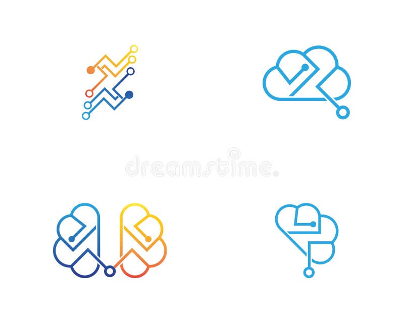 Str? mkretsLogo Template vektor vektor illustrationer
