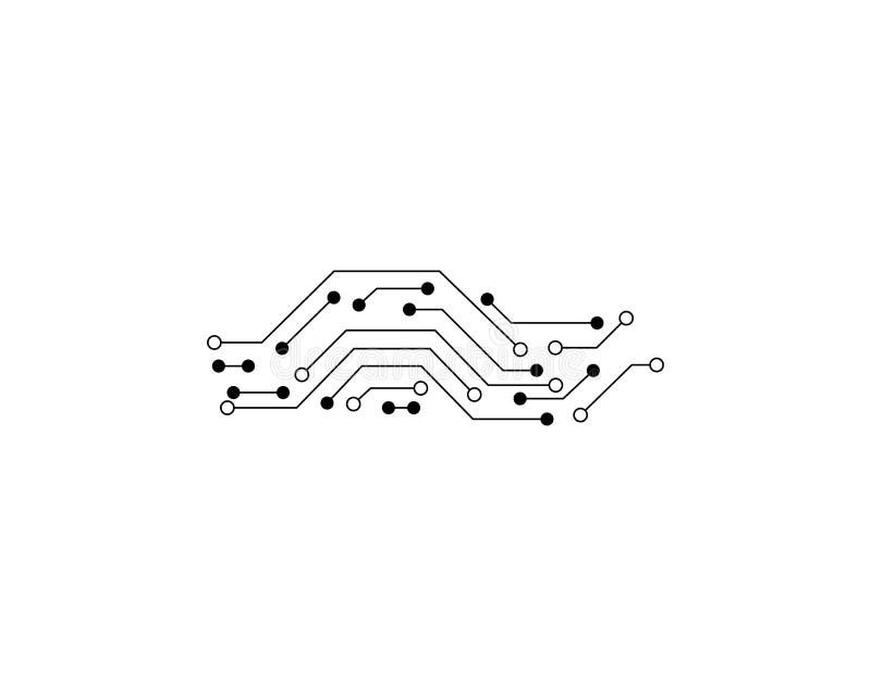 Str? mkretsLogo Template vektor stock illustrationer
