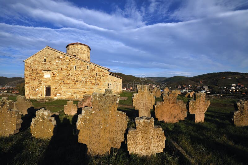 Ancient church of St Peter`s and Paul`s, UNESCO world heritage site, Novi Pazar, Serbia. Ancient church of St Peter`s and Paul`s, UNESCO world heritage site, Novi Pazar, Serbia