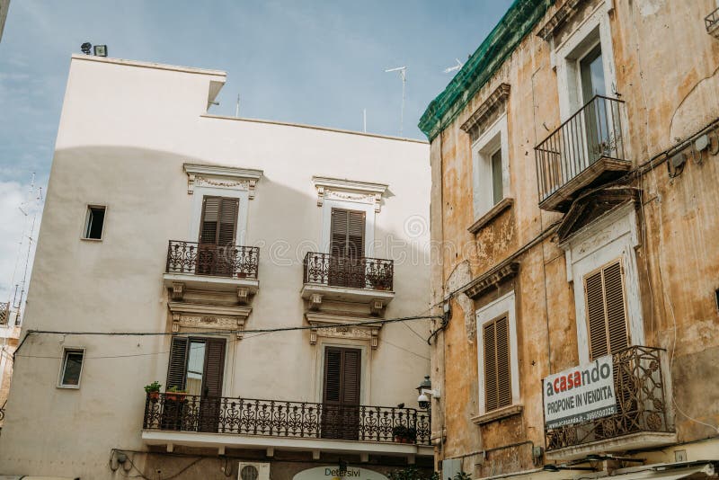 Street in the Old Town of Bari, Puglia, South Italy. Street in the Old Town of Bari, Puglia, South Italy.