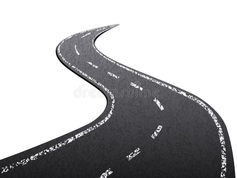 Strada asfaltata illustrazione di stock Strada asfaltata illustrazione di stock