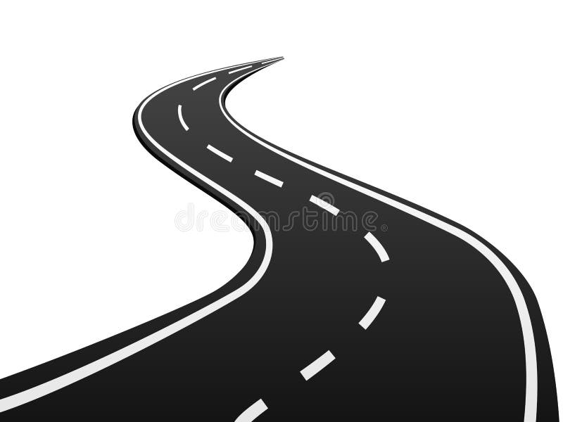 Strada asfaltata royalty illustrazione gratis Strada asfaltata royalty illustrazione gratis