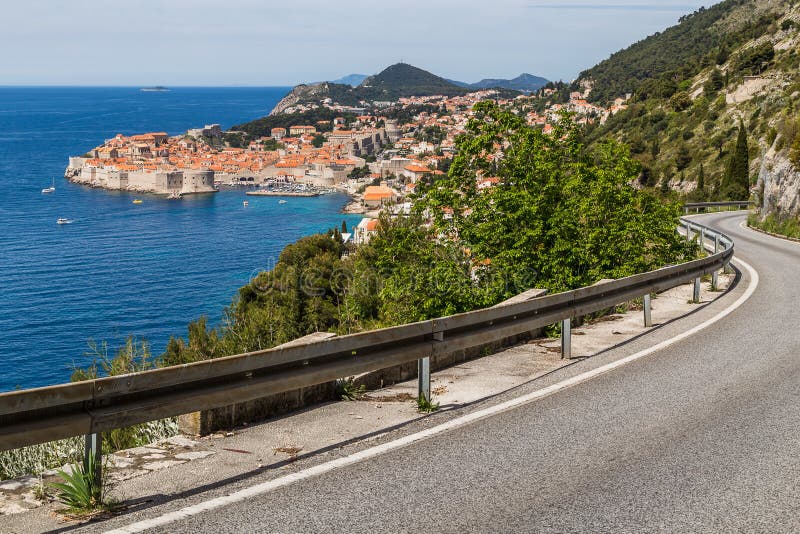 Strada costiera in direzione di Dubrovnik